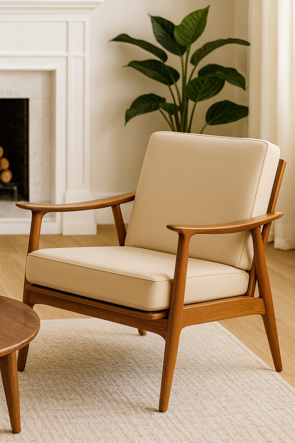 Gustave Carven Chair In Red Fabric