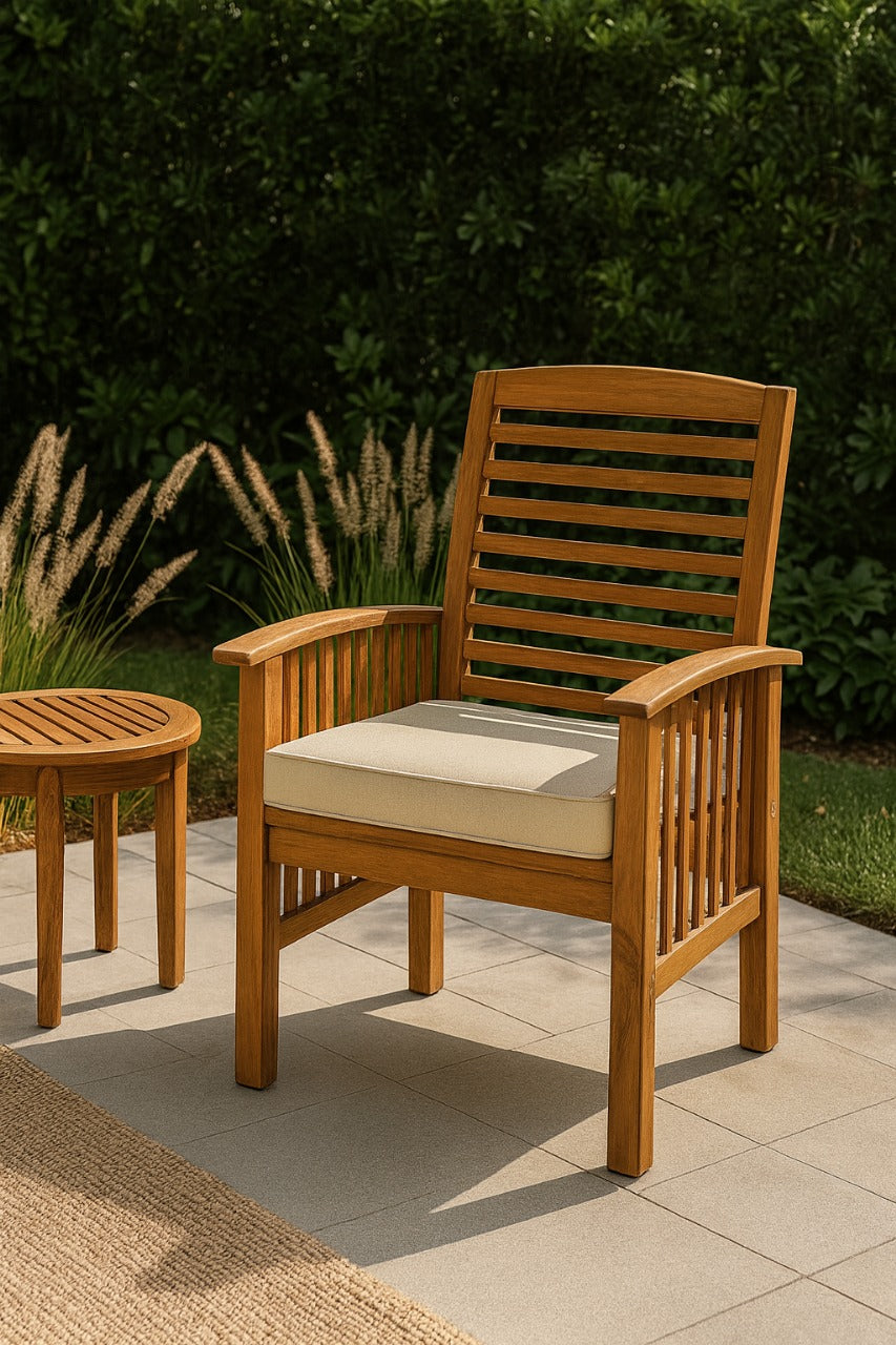 Antonio Mid-Century Modern Wooden Chair