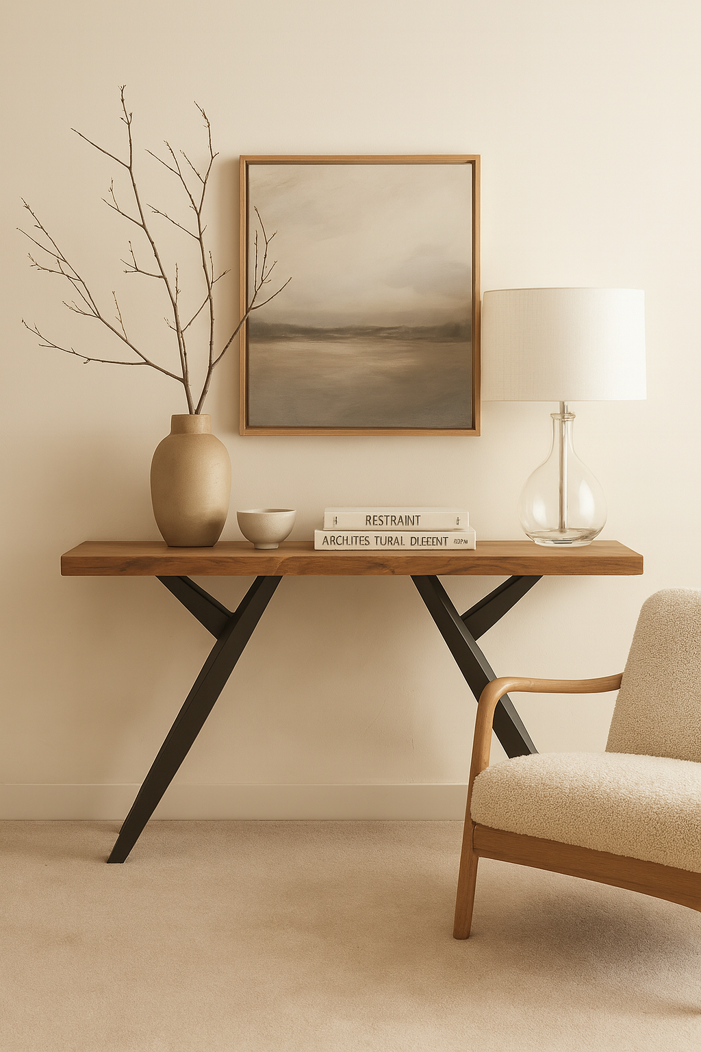 Crossbeam Console Table