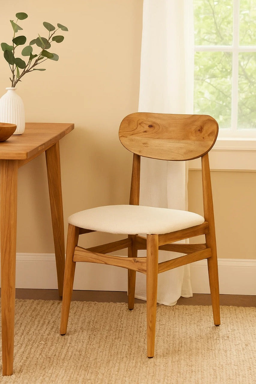 Aless Mid-Century Modern Wooden Chair