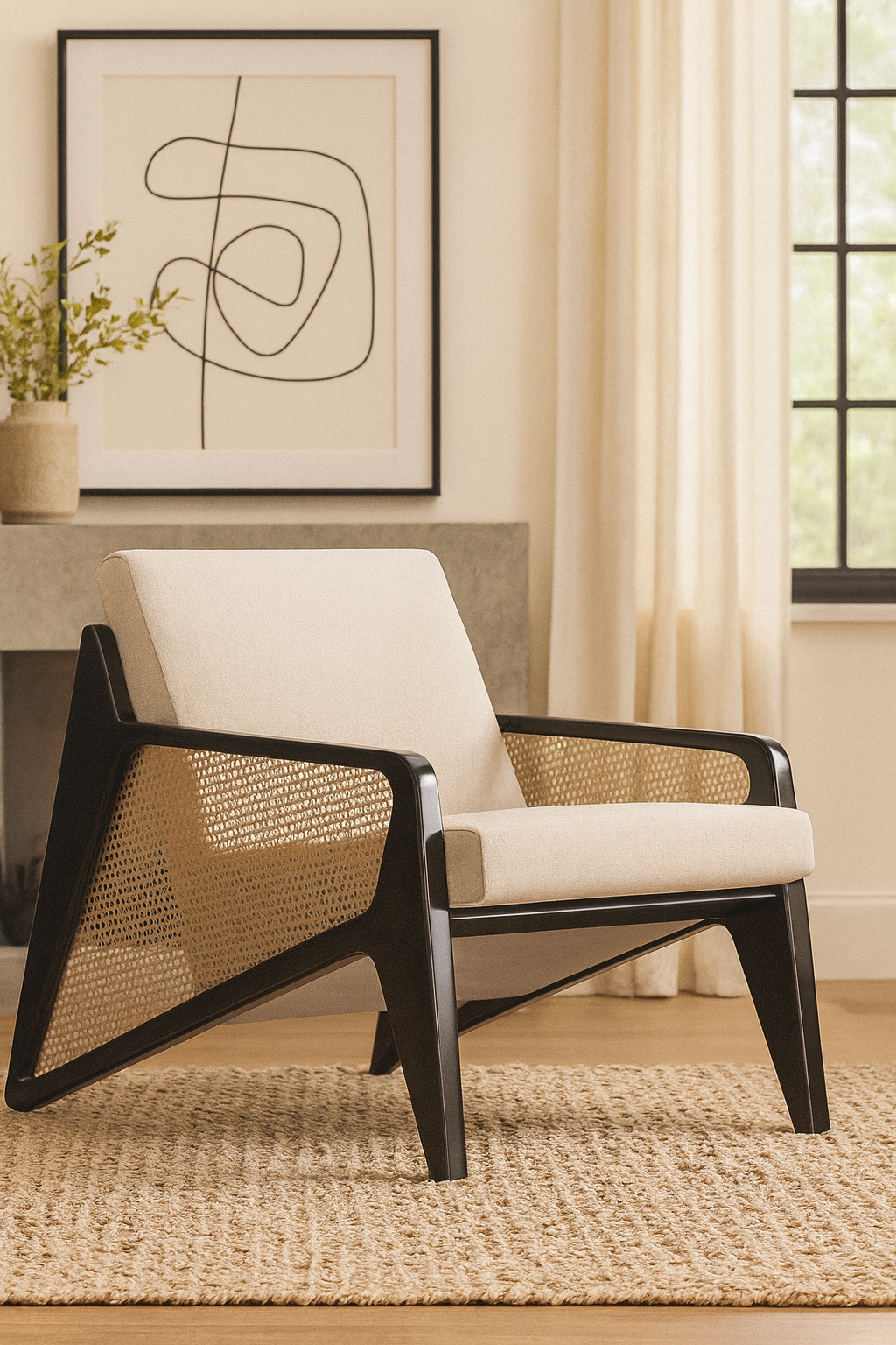 Noir Frame Sofa Chair