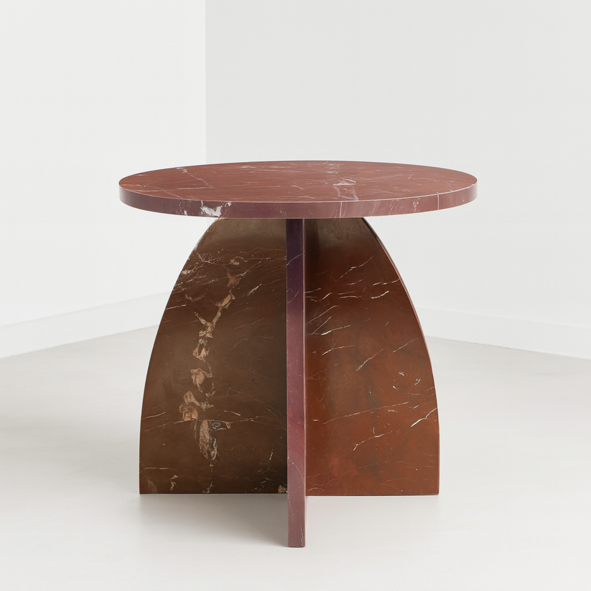 Rosso Elegante Side Table
