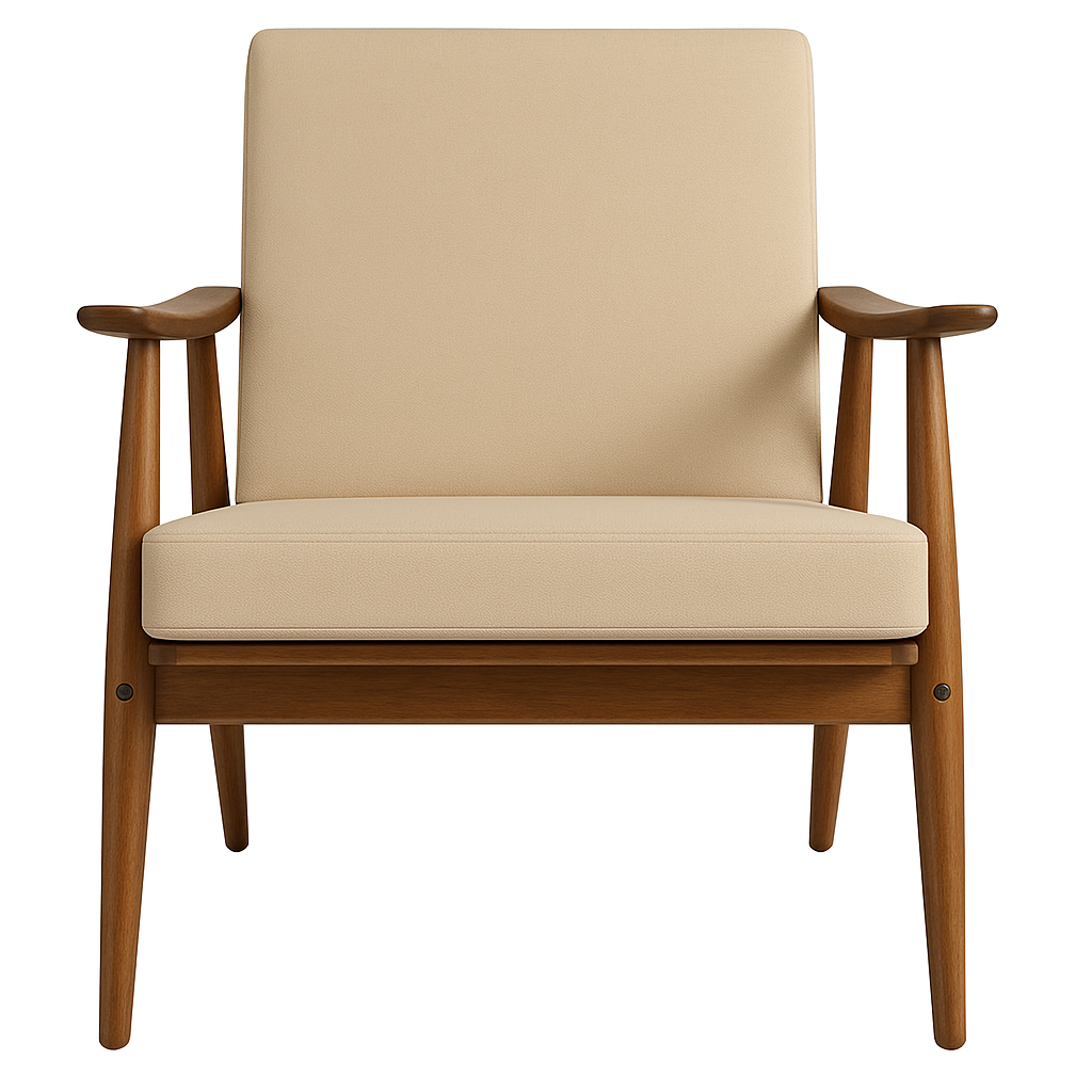 Gustave Carven Chair In Red Fabric